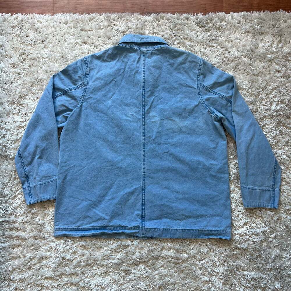Madewell Blue Cotton Chore Workwear Jacket XL - Picture 7 of 12